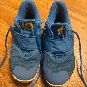 Nike KD Kevin Durant Youth Basketball Shoes Size 3Y Blue/Yellow
